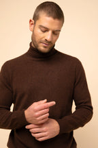 Turtleneck Jumper - Connor - Coffee