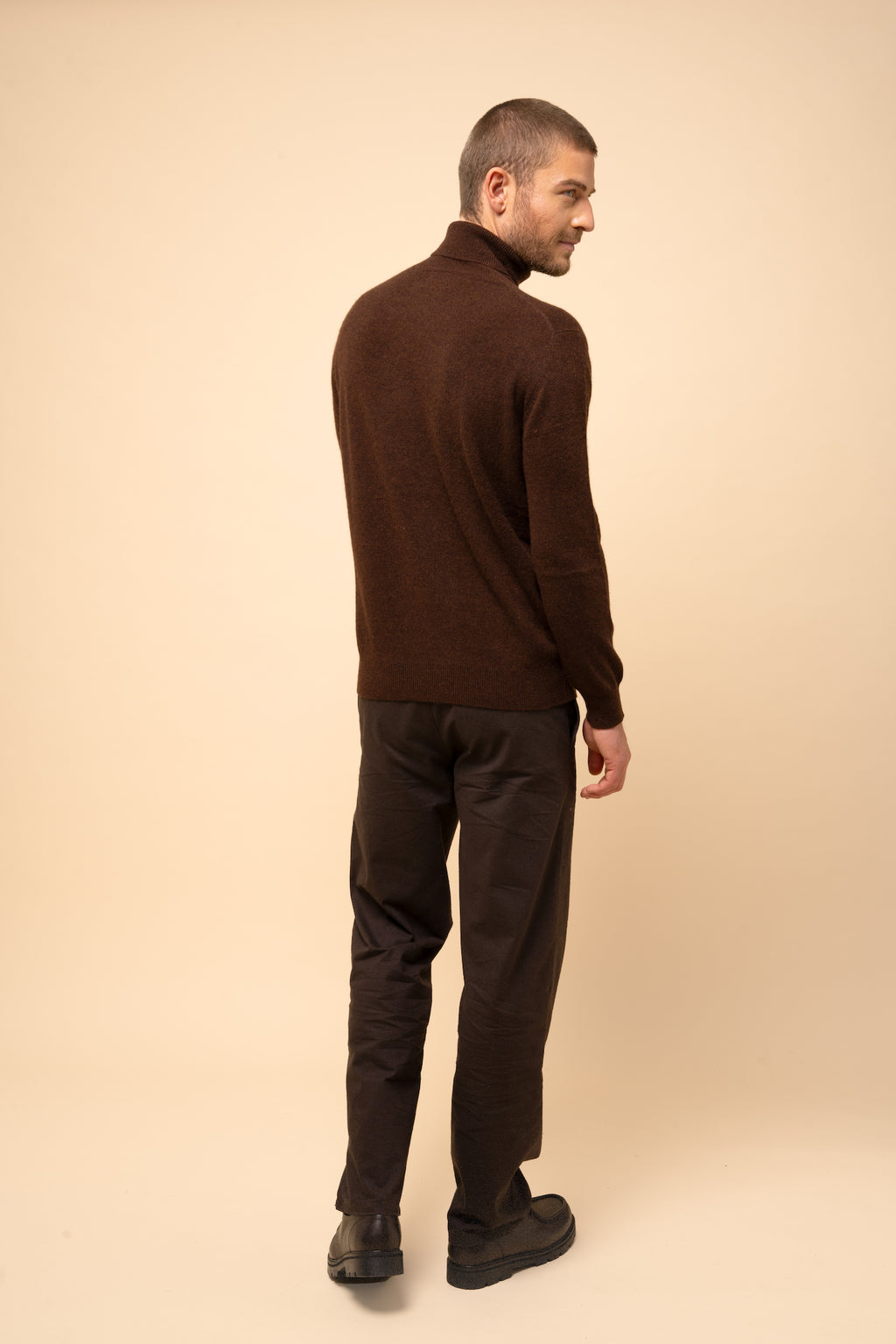 Turtleneck Jumper - Connor - Coffee