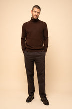Turtleneck Jumper - Connor - Coffee