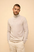 Pull Col Roulé - Connor - Gris Perle Chiné