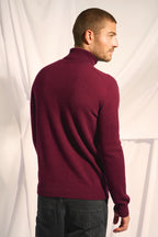 Roll-Neck Jumper - Connor - Mulberry