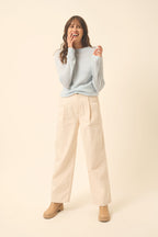 Round-Neck Jumper - Jane - Givre