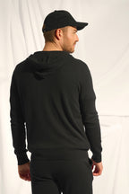 Gilet Zippé Capuche - Elliot - Noir