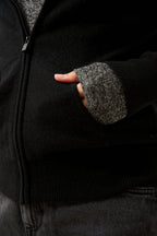 Gilet Zippé Capuche - Debbie - Noir