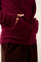 Gilet Zippé Capuche - Debbie - Bordeaux