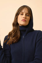 Gilet Zippé Capuche - Debbie - Navy