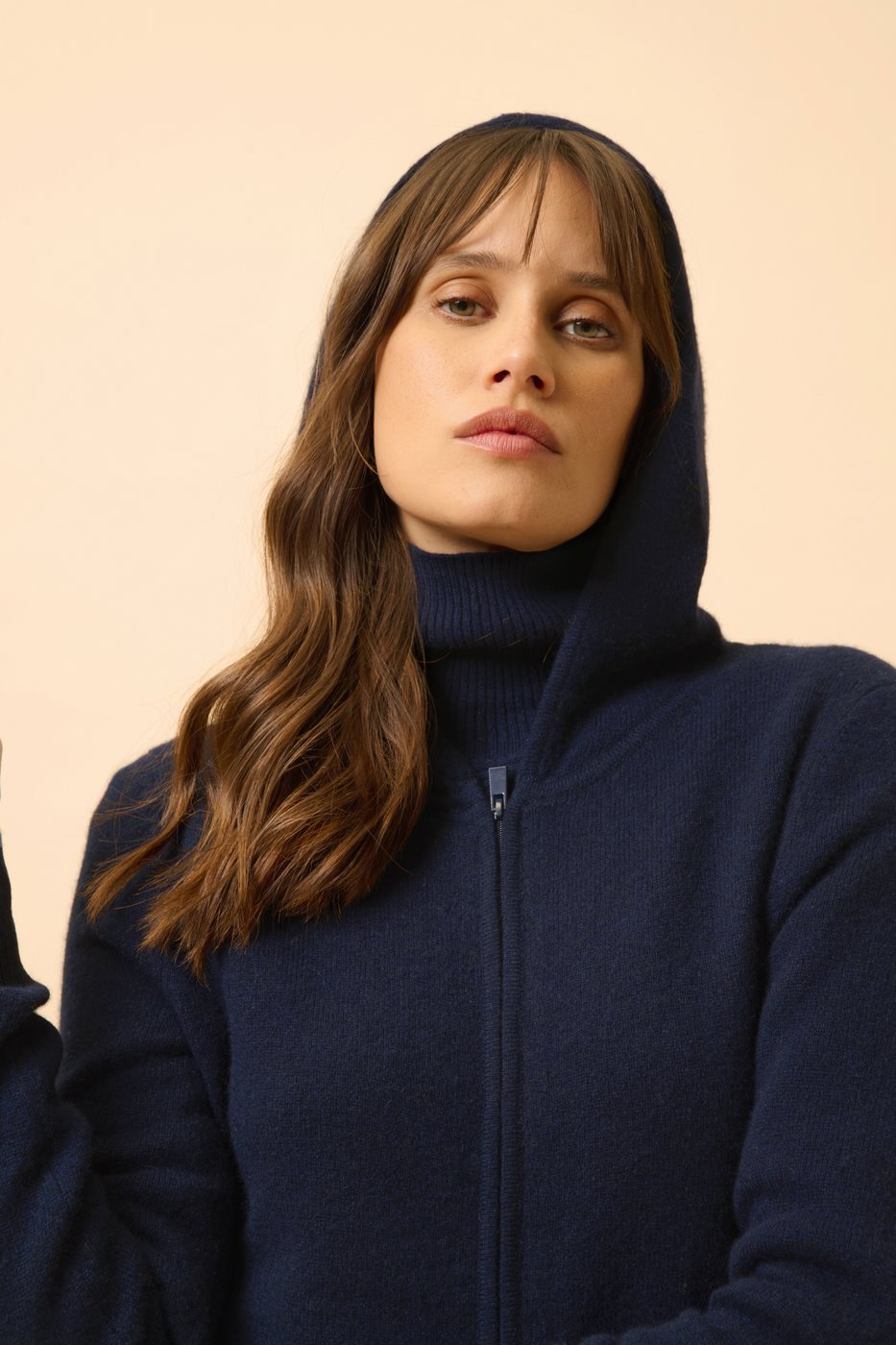 Gilet Zippé Capuche - Debbie - Navy