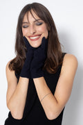 Yann 4-Ply Gloves - Navy - Jersey Knit