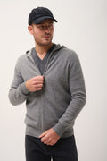 Gilet Zippé Capuche - Elliot - Flanelle Chiné