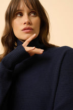 Pull Col Roulé - Udny - Navy