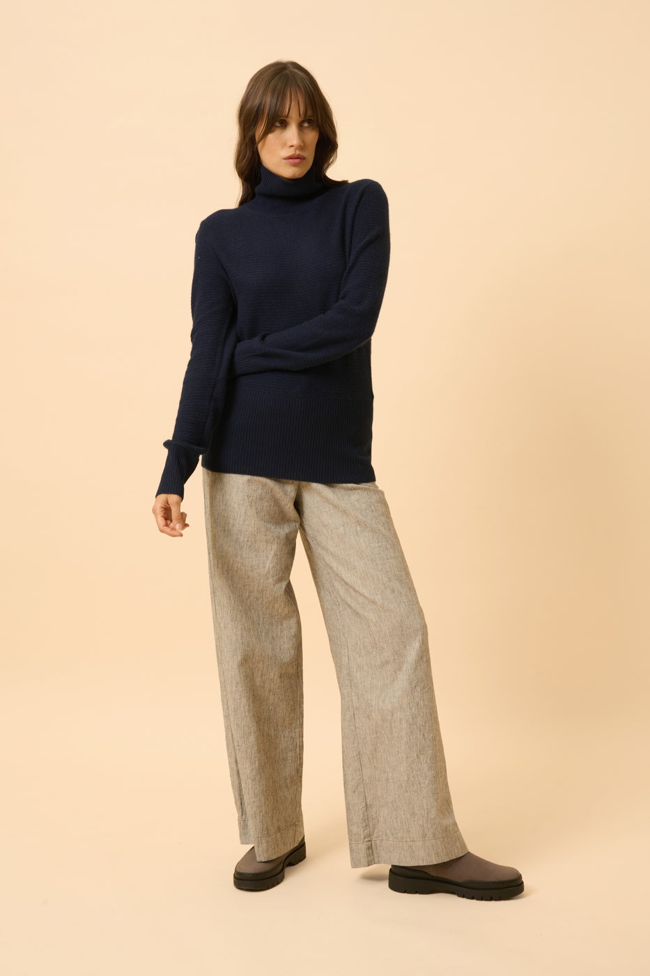 Pull Col Roulé - Udny - Navy