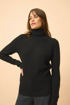 Pull Col Roulé - Udny - Noir
