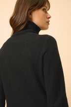 Pull Col Roulé - Udny - Noir