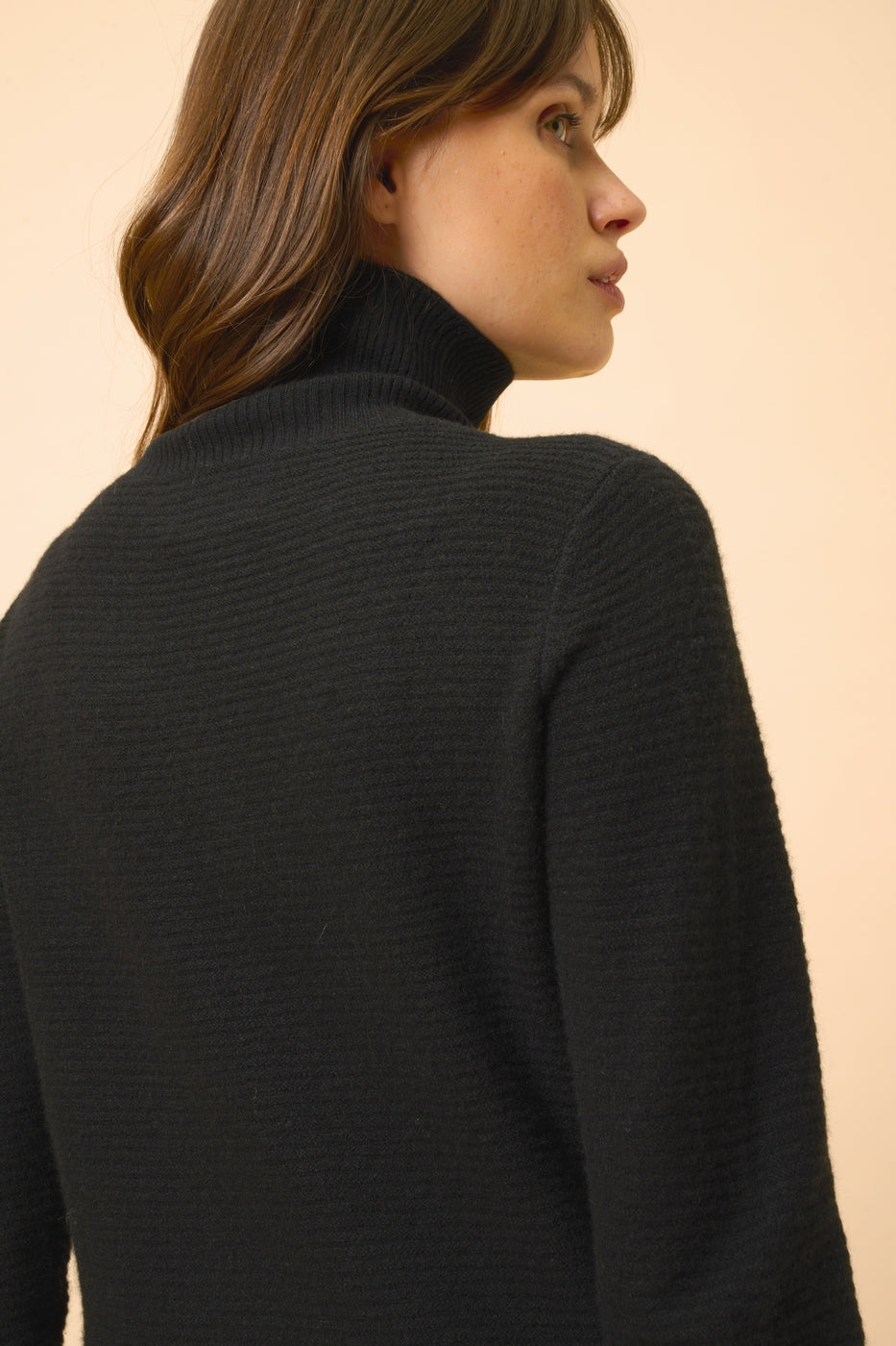 Pull Col Roulé - Udny - Noir