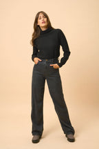 Jersey de cuello alto - Billy - Negro