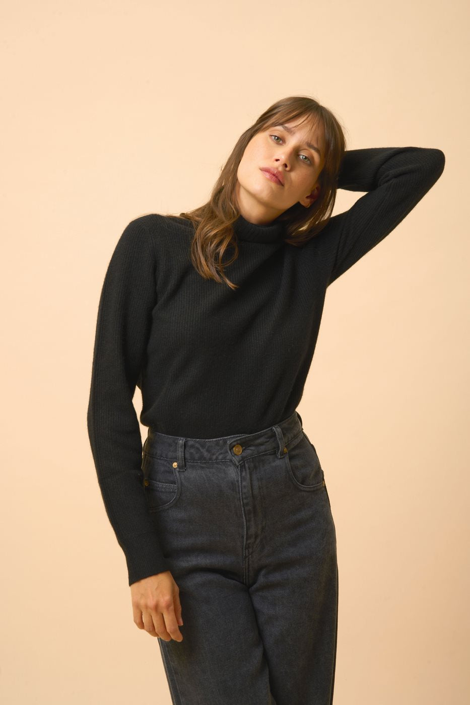 Jersey de cuello alto - Billy - Negro