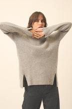 Pull Col Roulé 4 Fils - Louise - Nuage Chiné