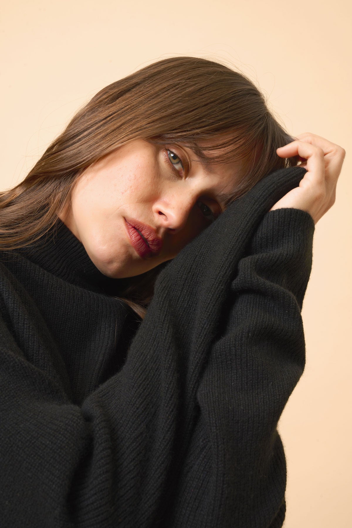 High-Neck Jumper - Alyssa - Black