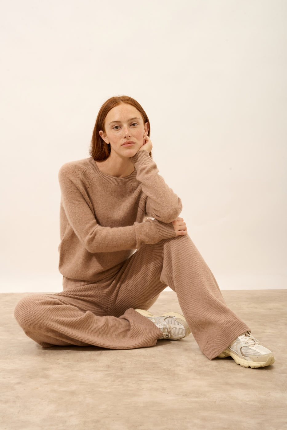 Pantalón Acampanado - Margret - Camel Chiné