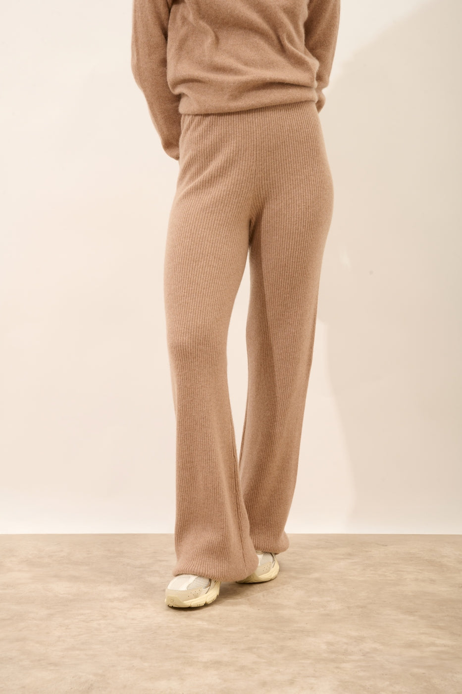 Pantalón Acampanado - Margret - Camel Chiné