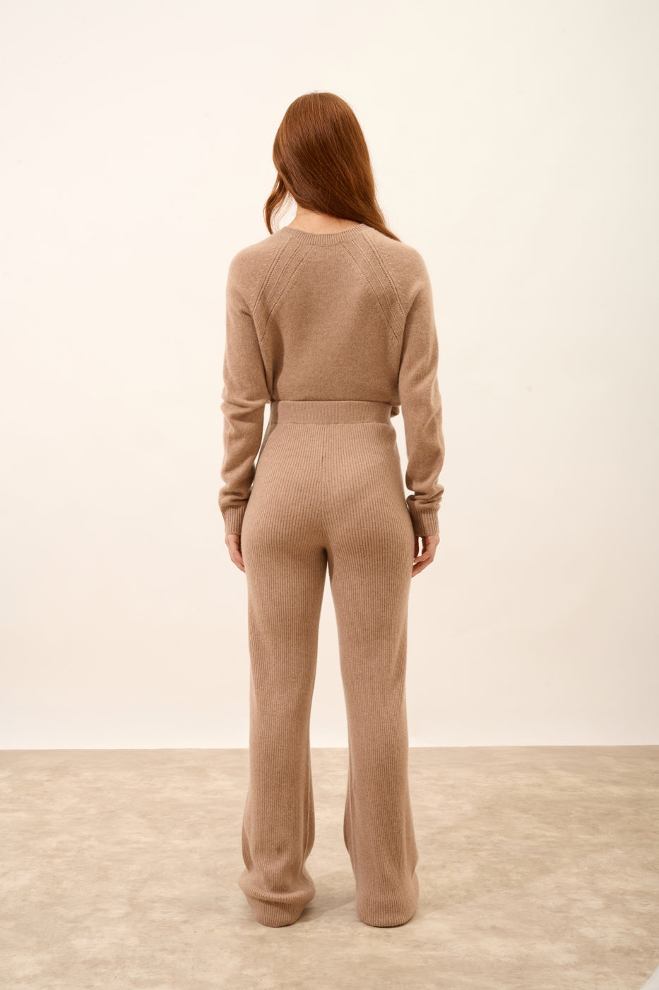 Pantalón Acampanado - Margret - Camel Chiné