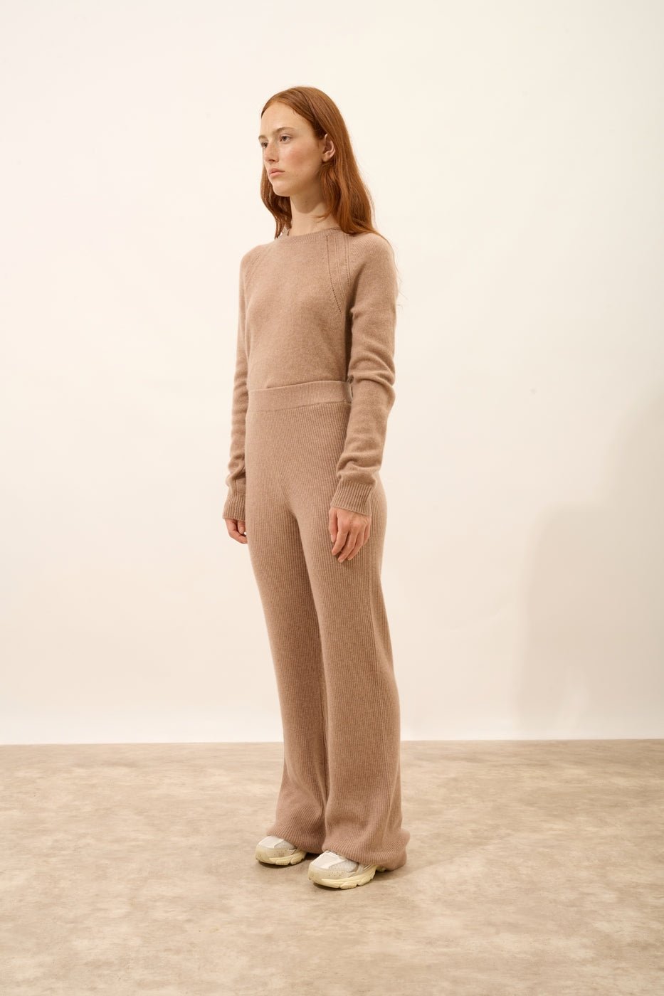 Pantalón Acampanado - Margret - Camel Chiné