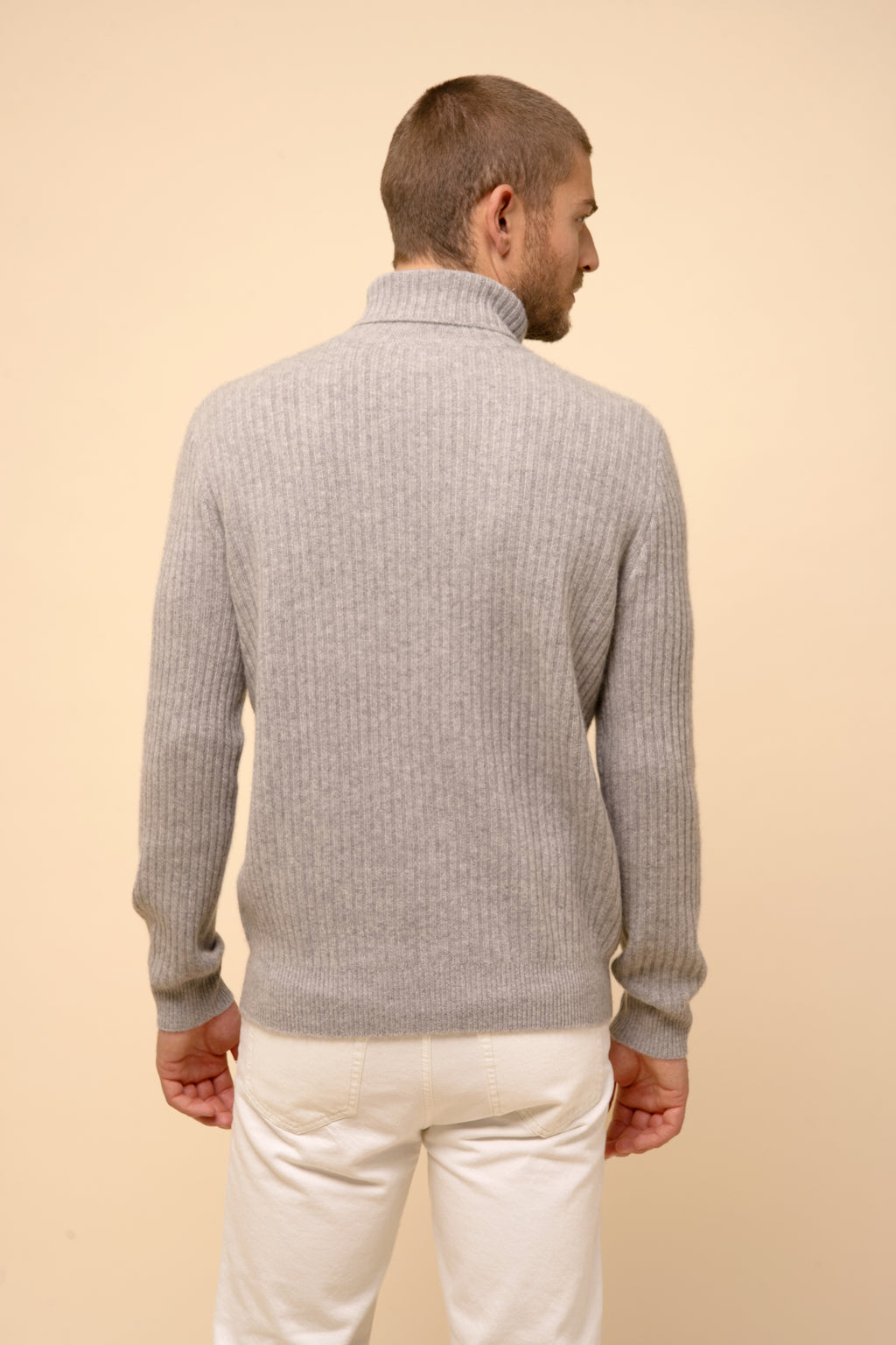 Pull Col Roulé 4 Fils - Noi - Nuage Chiné