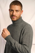 Pull Col Roulé 4 Fils - Noi - Anthracite Chiné