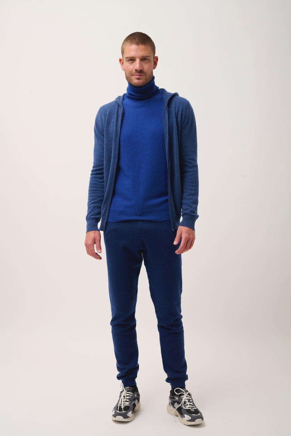 Chaqueta Con Cremallera Y Capucha - Elliot - Océano Jaspeado