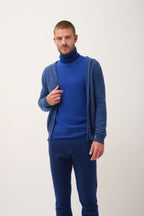 Chaqueta Con Cremallera Y Capucha - Elliot - Océano Jaspeado