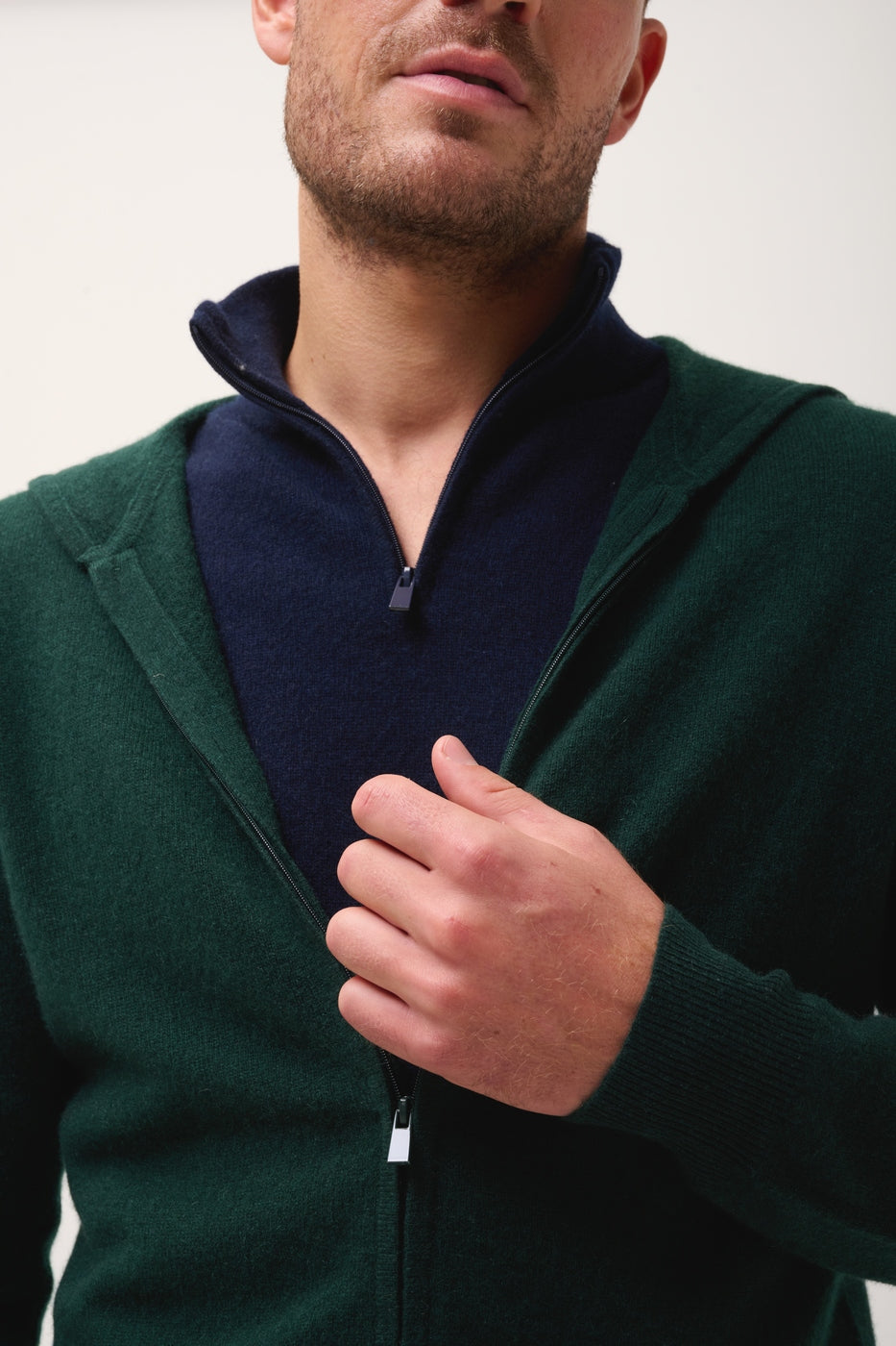 Gilet Zippé Capuche - Elliot - Cyprès