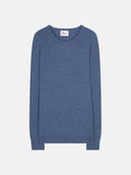 Just Cashmere - Pull Col Rond 4 Fils - Gabin - Bleu Denim