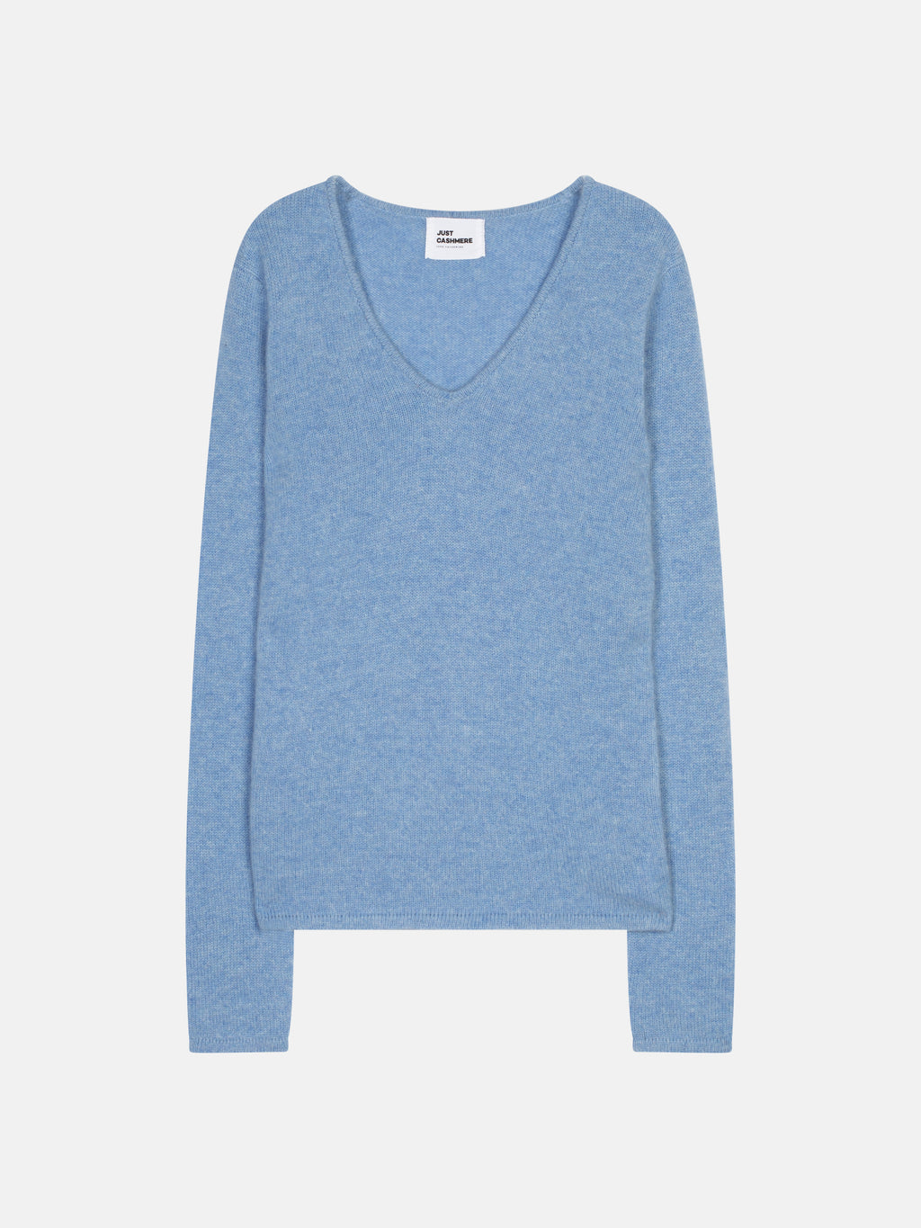 Pull Col V 4 Fils - Abby - Sky