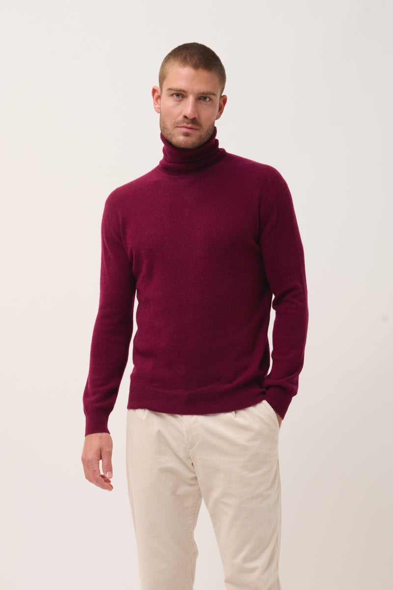 Pull Col Roulé - Connor - Bordeaux