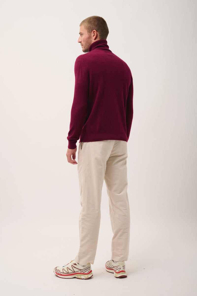 Pull Col Roulé - Connor - Bordeaux