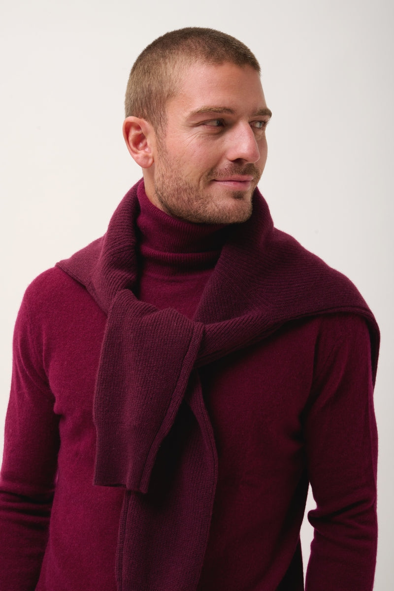 Pull Col Roulé - Connor - Bordeaux