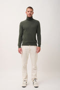 Roll Neck Jumper - Connor - Khaki