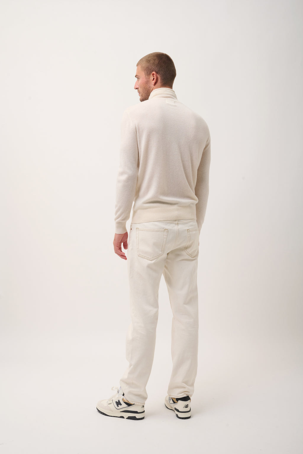 Pull Col Roulé - Connor - Neige