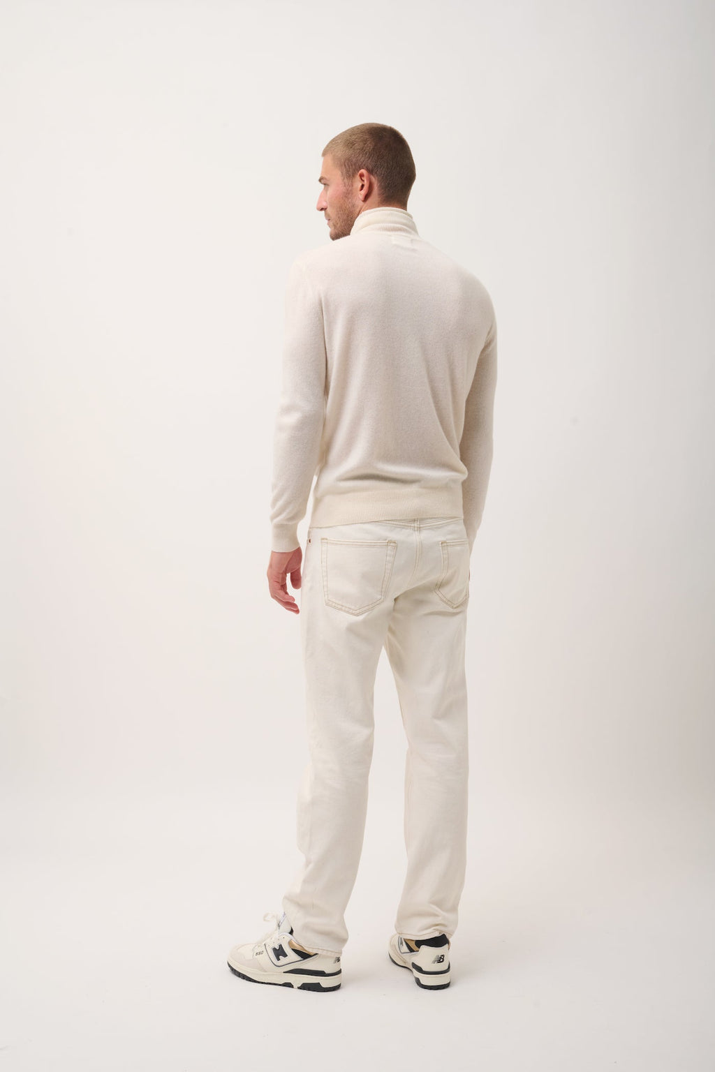 Pull Col Roulé - Connor - Neige