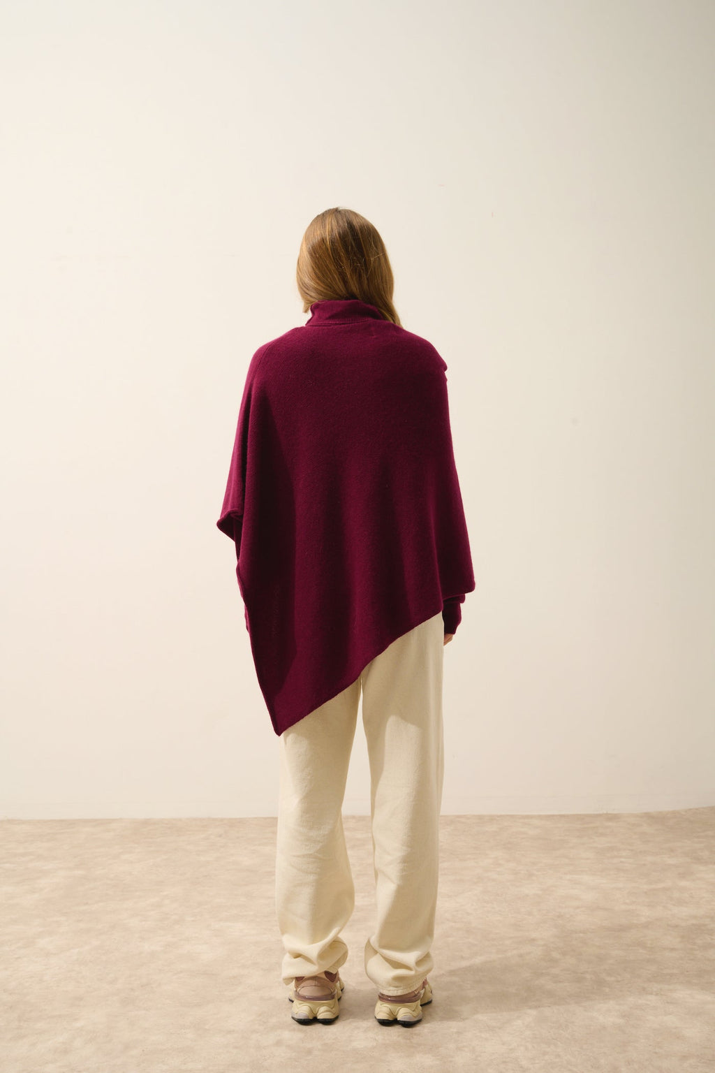 Poncho 4 Hilos - Ashley - Burdeos