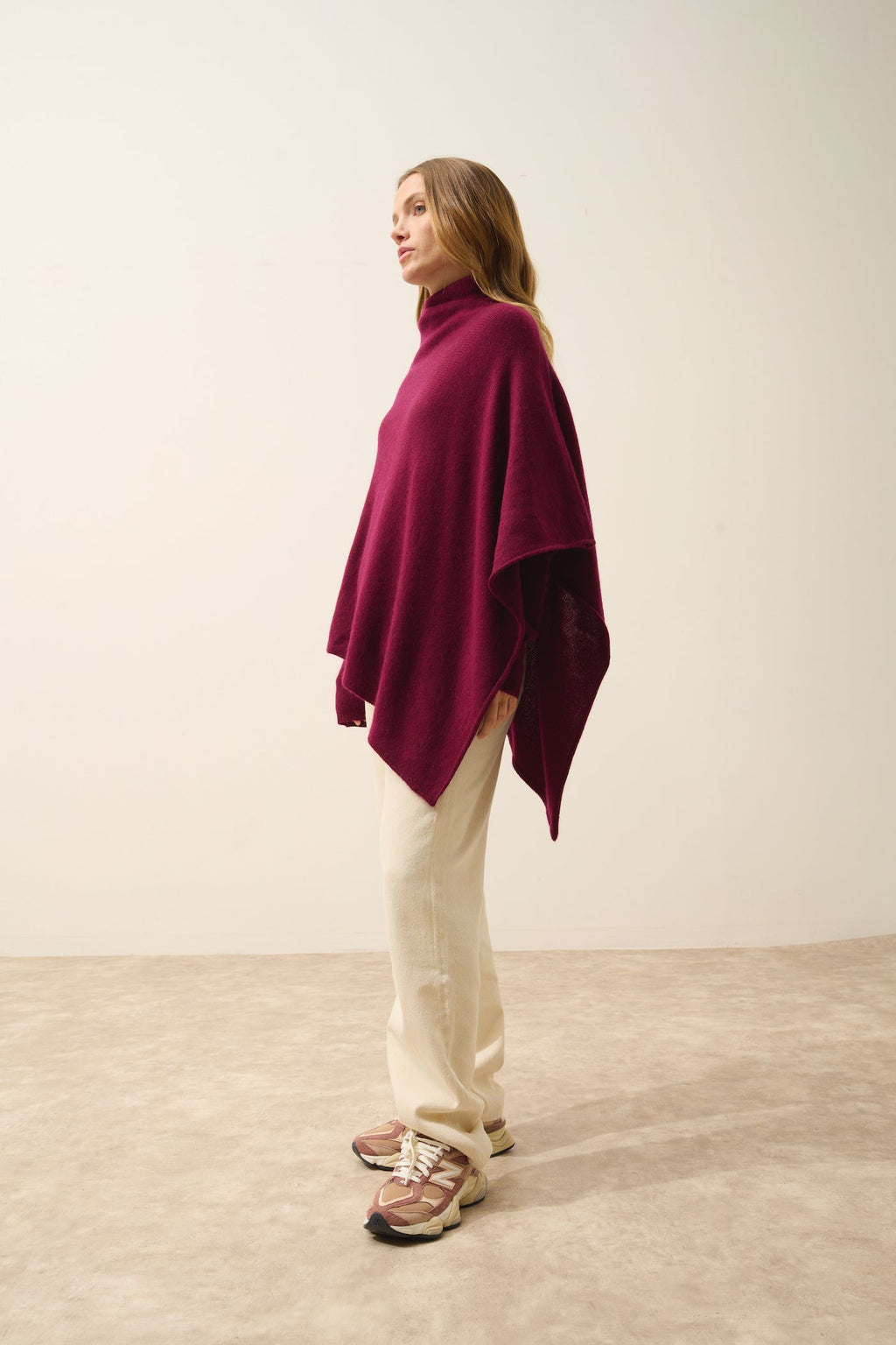 Poncho 4 Hilos - Ashley - Burdeos