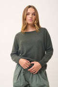 Pull Chauve Souris - Rebecca - Kaki Chiné