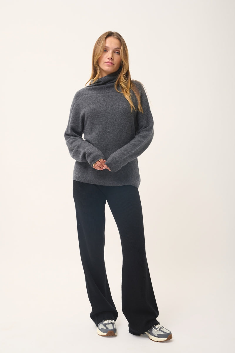 Pull Col Roulé - Blantyre - Anthracite Chiné