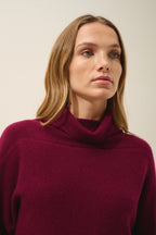 Roll-Neck Jumper - Blantyre - Burgundy
