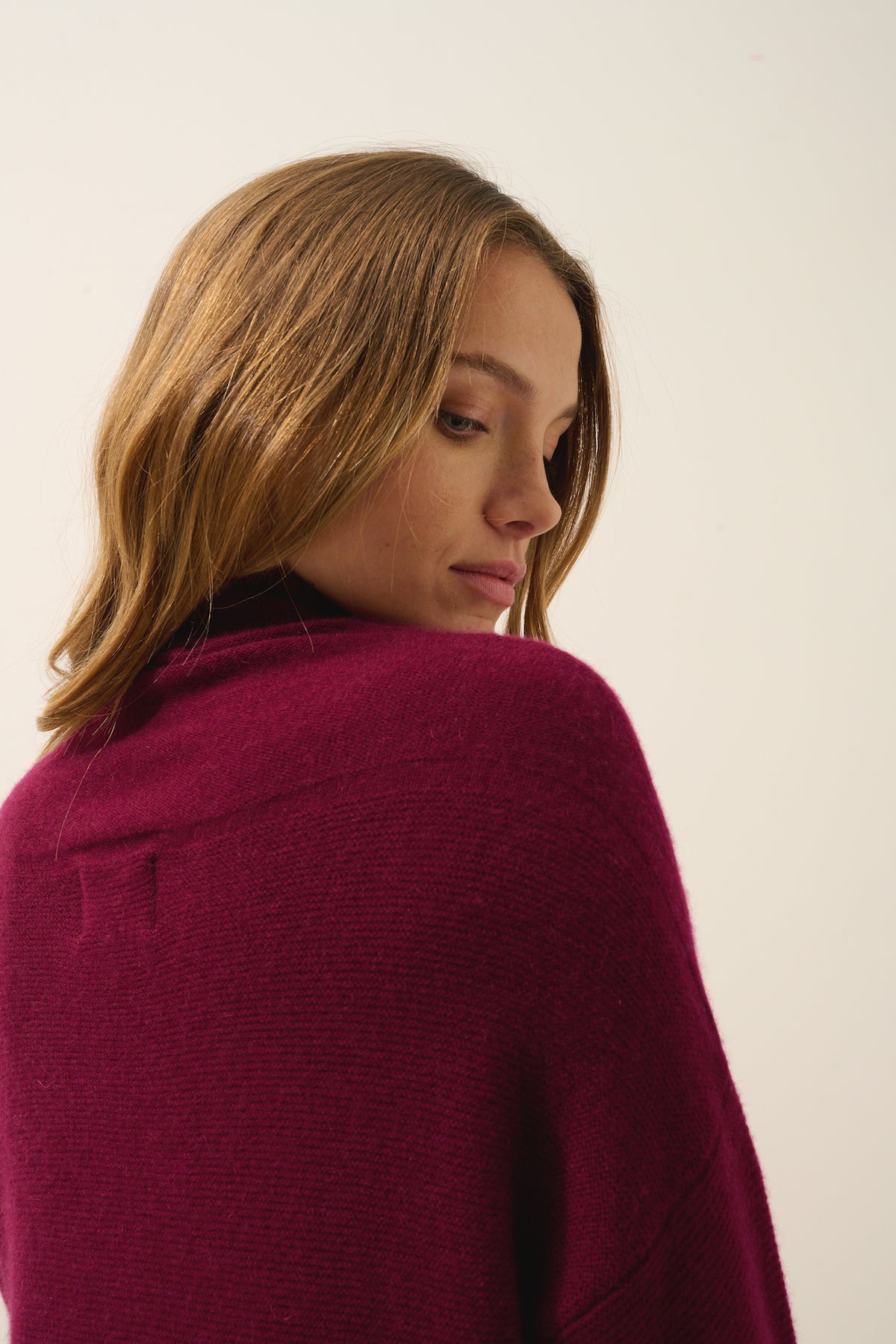 Roll-Neck Jumper - Blantyre - Burgundy