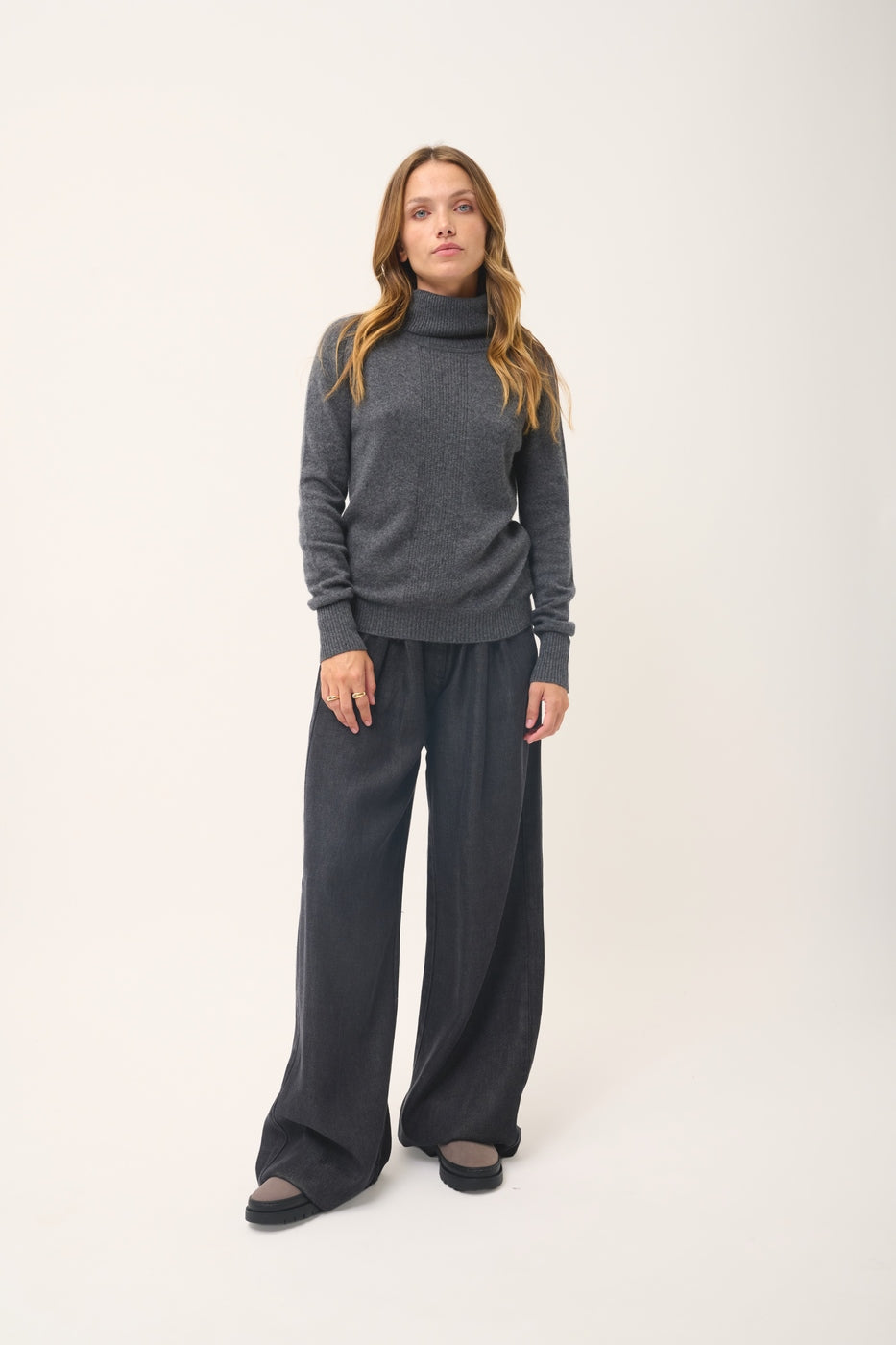 Pull Col Roulé - Lilly - Anthracite Chiné