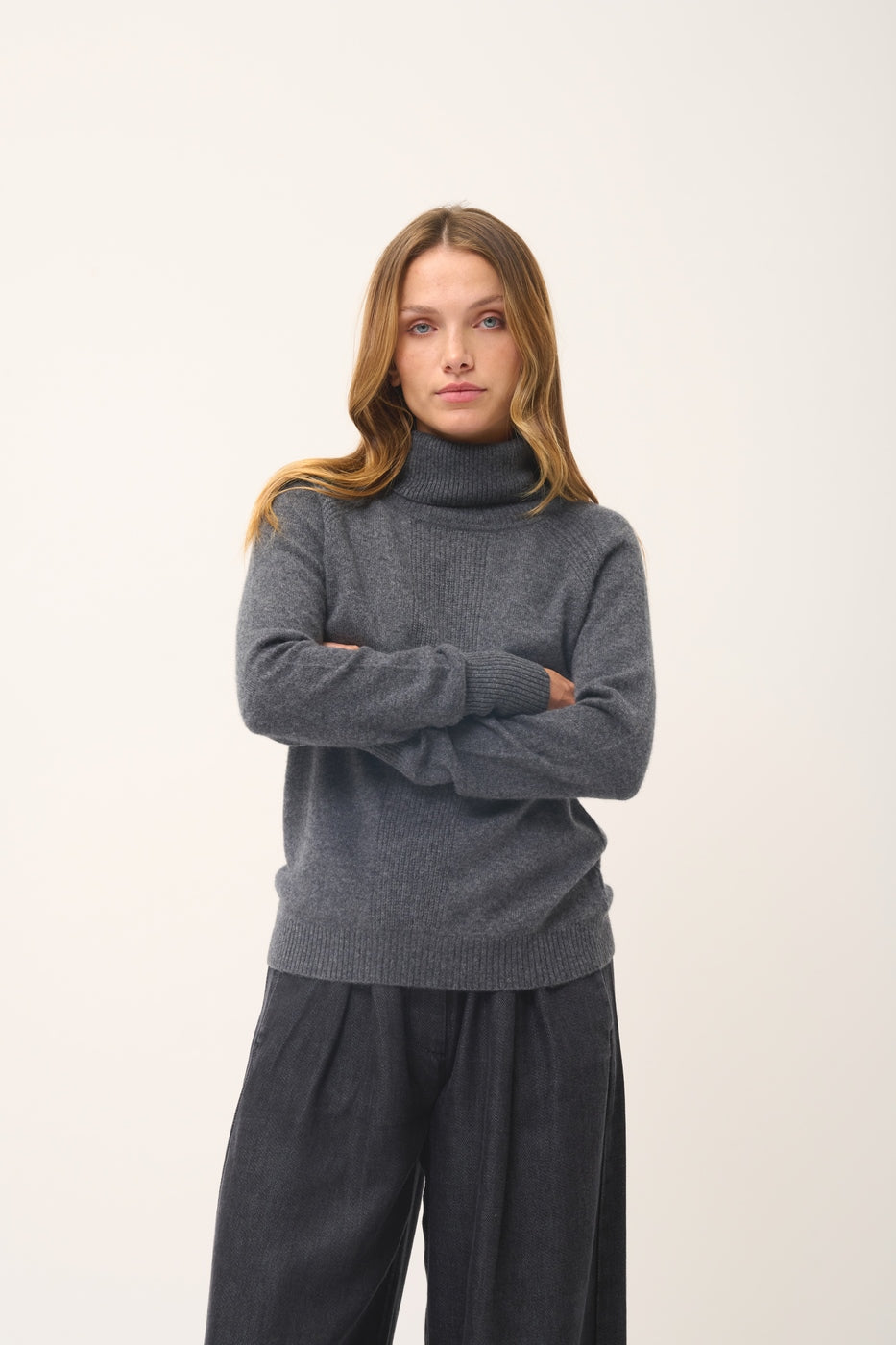 Pull Col Roulé - Lilly - Anthracite Chiné