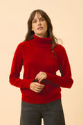 Pull Col Roulé - Lilly - Rouge