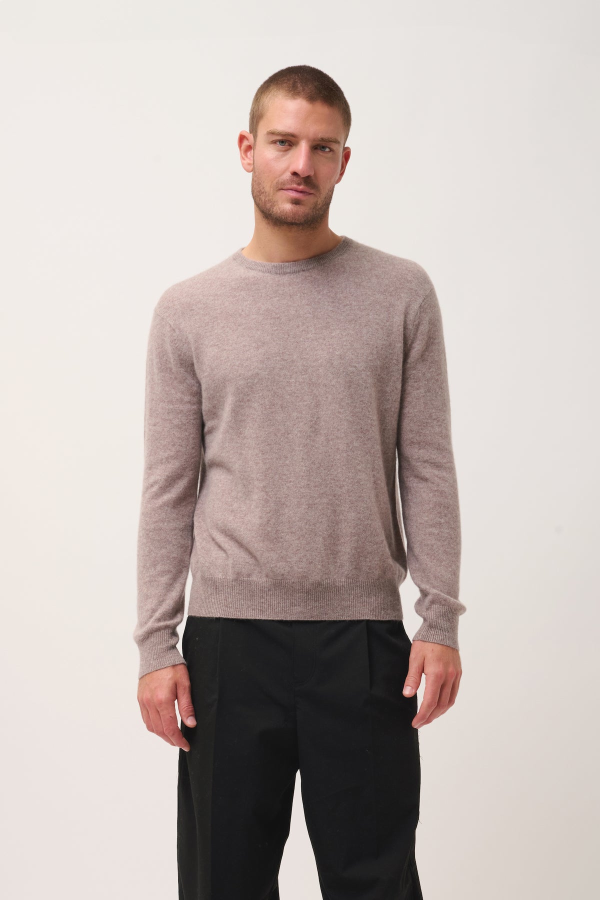 Crew-Neck Jumper - Howard - Mottled Caribou