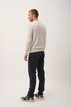 Pull Col Rond - Howard - Gris Perle Chiné